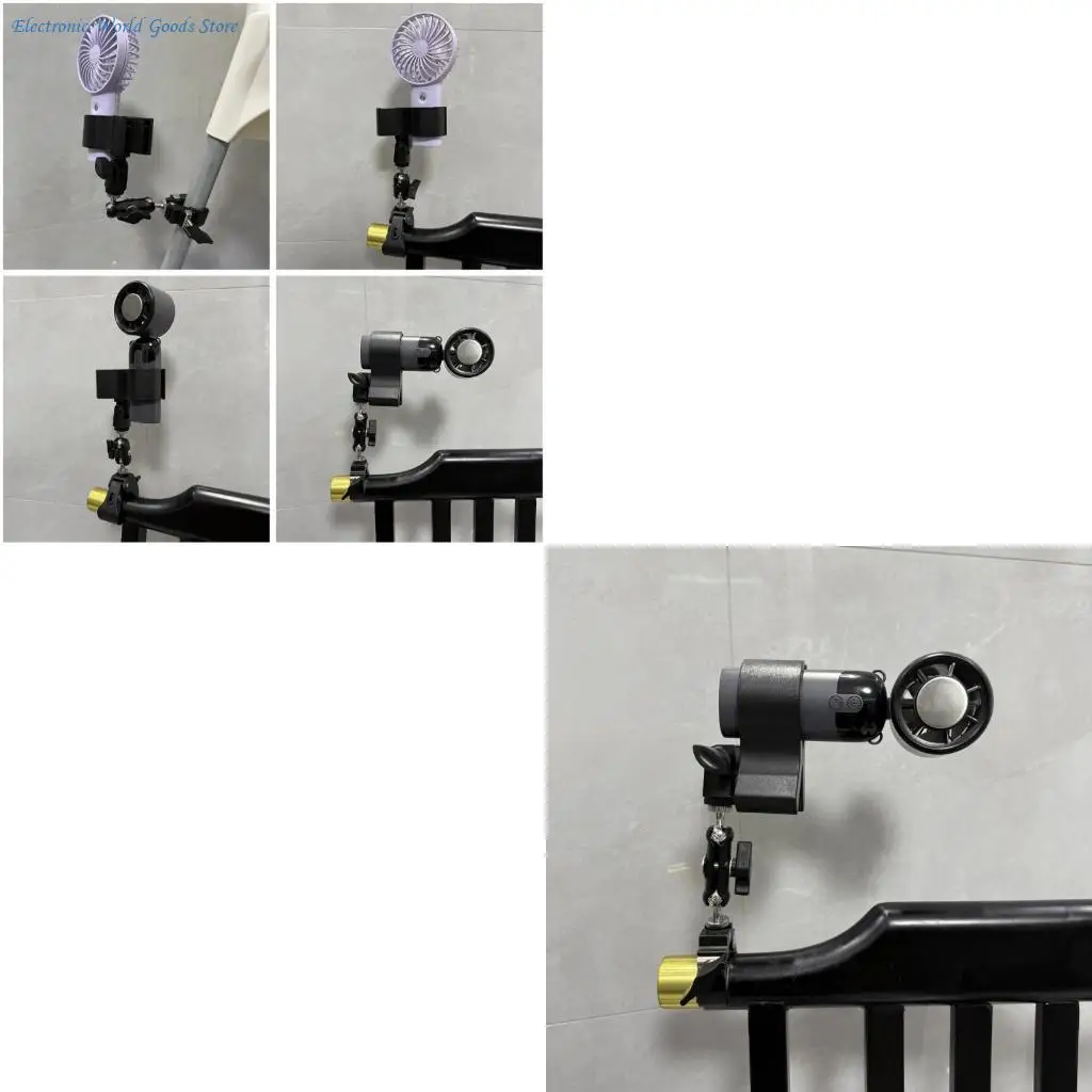 

A3PD Easy Mounting Clip Feature Rubber Pad for Microphone Dryer Fan Anti Slip Grip