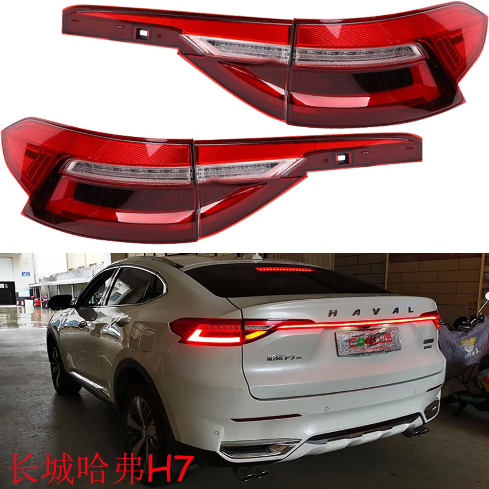 

1pcs car accessories bumper haval F7X tail light Greatwall Hover F7 taillight Taillamp for Hover F7 fog lamp