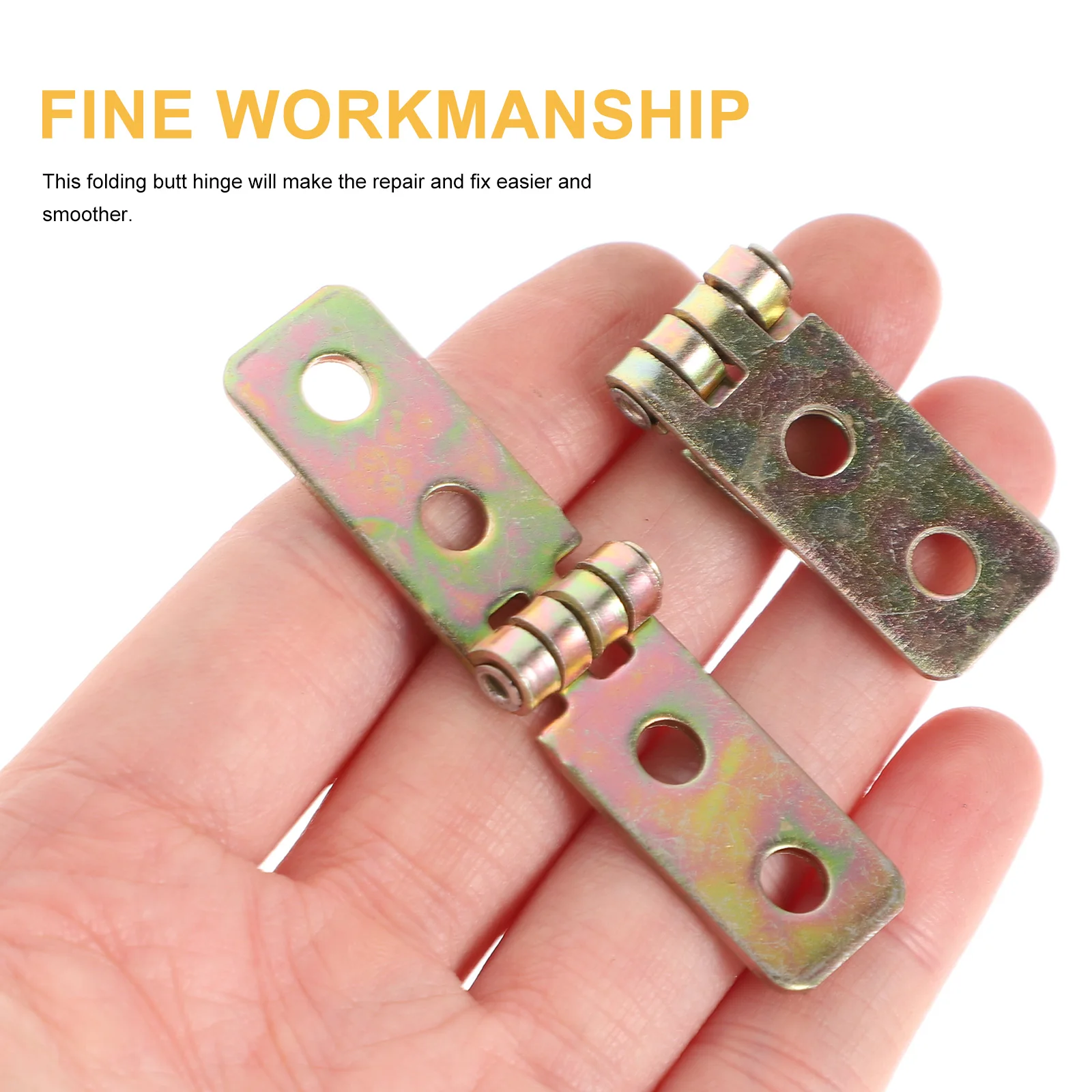 

12 Pcs Iron Hinges Small Mini Chest Connectors Folding Table Bird House Decorative Drawer Hardware Furniture Cabinet