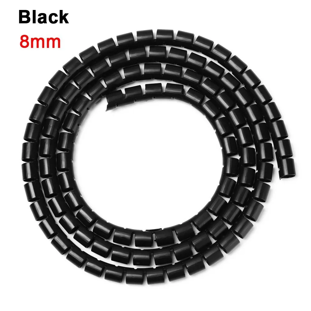 New 8/10/16/22mm Wire Protector Flexible Spiral Cable Sleeve Cover Tube Line Organizer