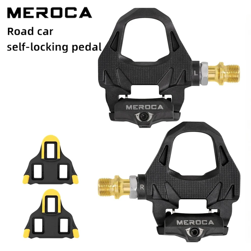 

MEROCA SPD Road Bike Pedals – Lightweight Peilin Self-Locking Clipless Pedals with Cleats Compatible SPD System bicycle pedal