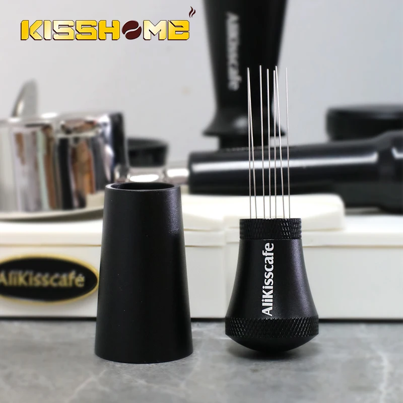 موزع إبر إسبريسو من الفولاذ المقاوم للصدأ ، آلة تقليب ، حامل تسوية ، أداة قهوة ، ملحقات باريستا ، 51: 54: 50: 58 #1