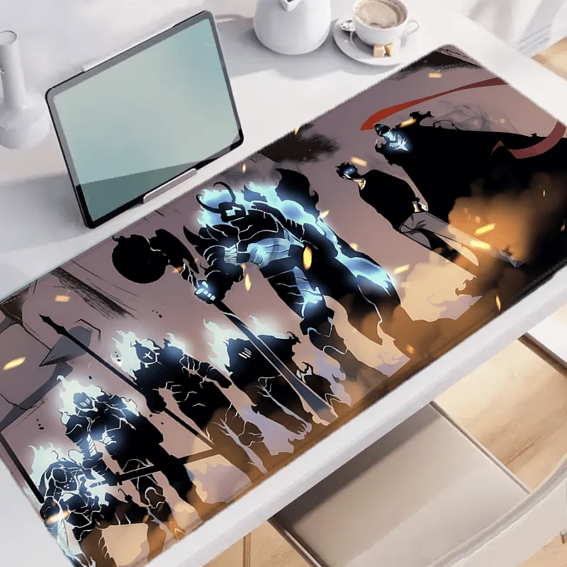Anime Shadow Army Warrior Extra Large Gaming Mouse Pad Non-Slip Rubber Base Stitched Edge 90x40cm desk mat office accessories