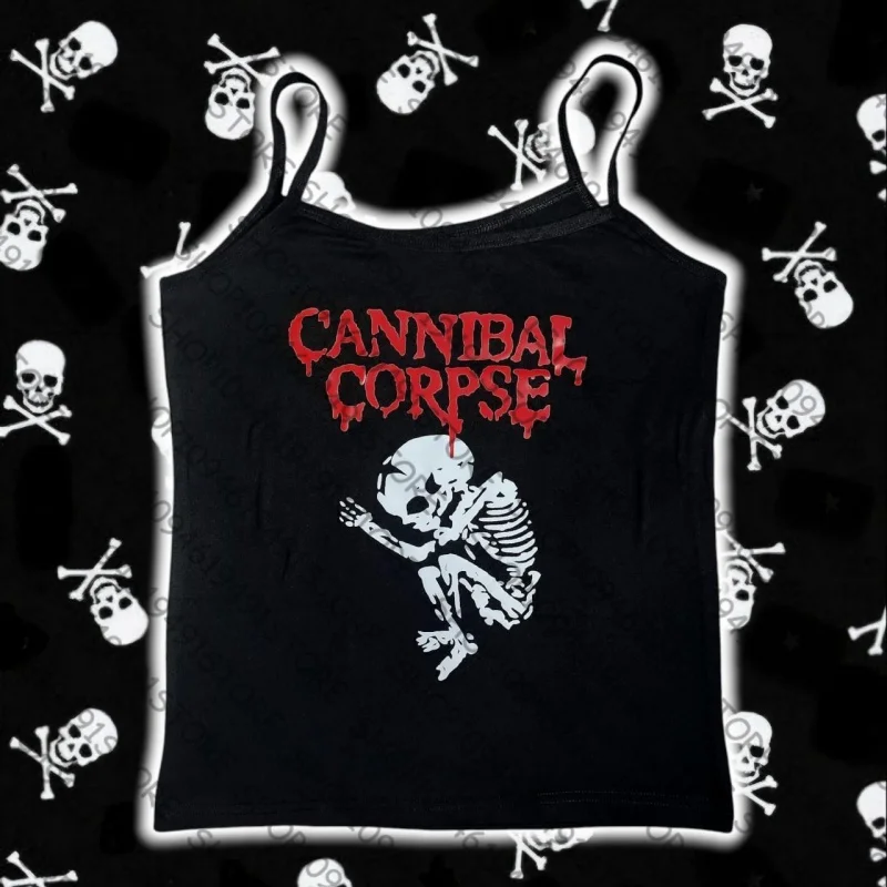 

Summer Tops Y2k Tops Print Women Summer Trash Slim Cool Girl Harajuku Crop Tops Girls Streetwear Gothic Shoujo Girl Aesthetic