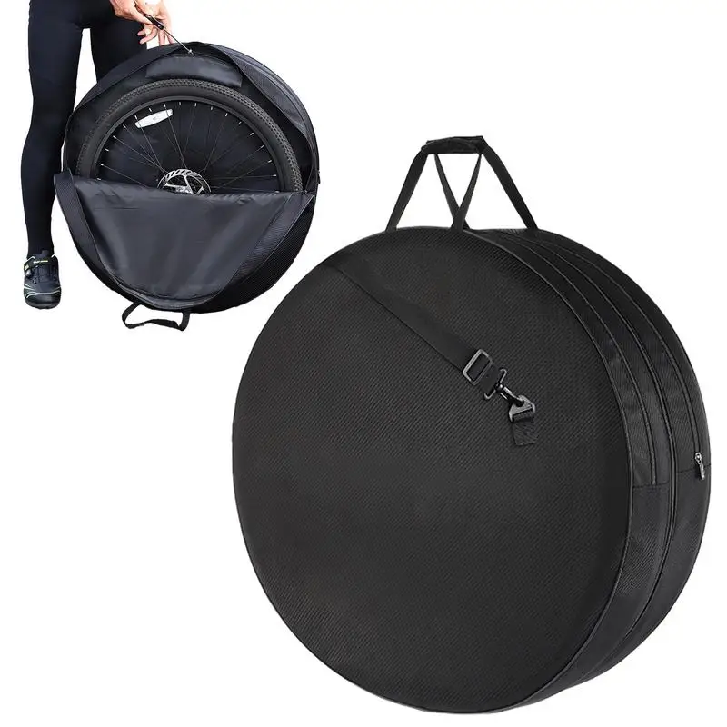 

Сумка для хранения на молнии до 29-дюймового MTB велосипедного колеса 700C, дорожная велосипедная шина, полиэтиленовая доска, дизайн защиты шин с карманом для инструментов для ремонта