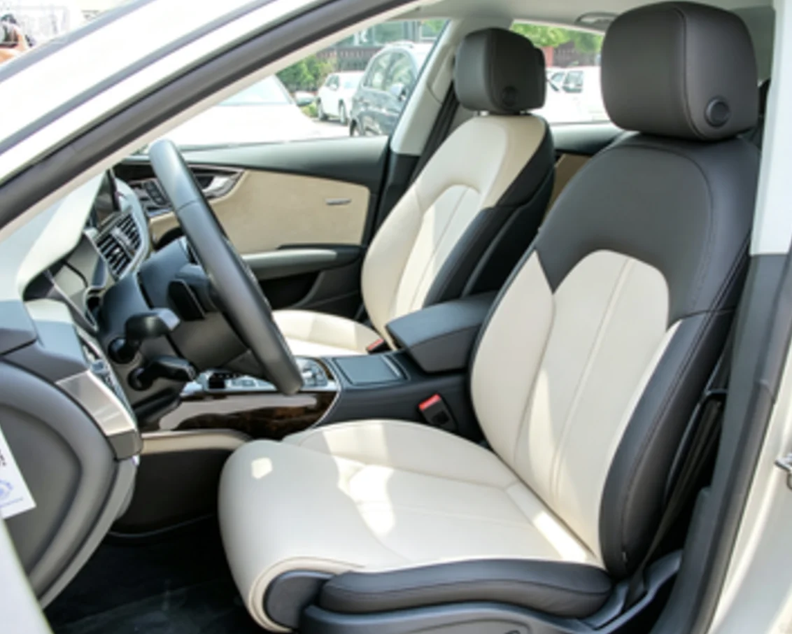 Für Audi A7 C7 2012~2016 Maßgefertigte Autositzbezüge Luxuriöses Nappaleder 100% Passgenau Innenraumzubehör 360 ° Vollständige Abdeckung – Detail 9