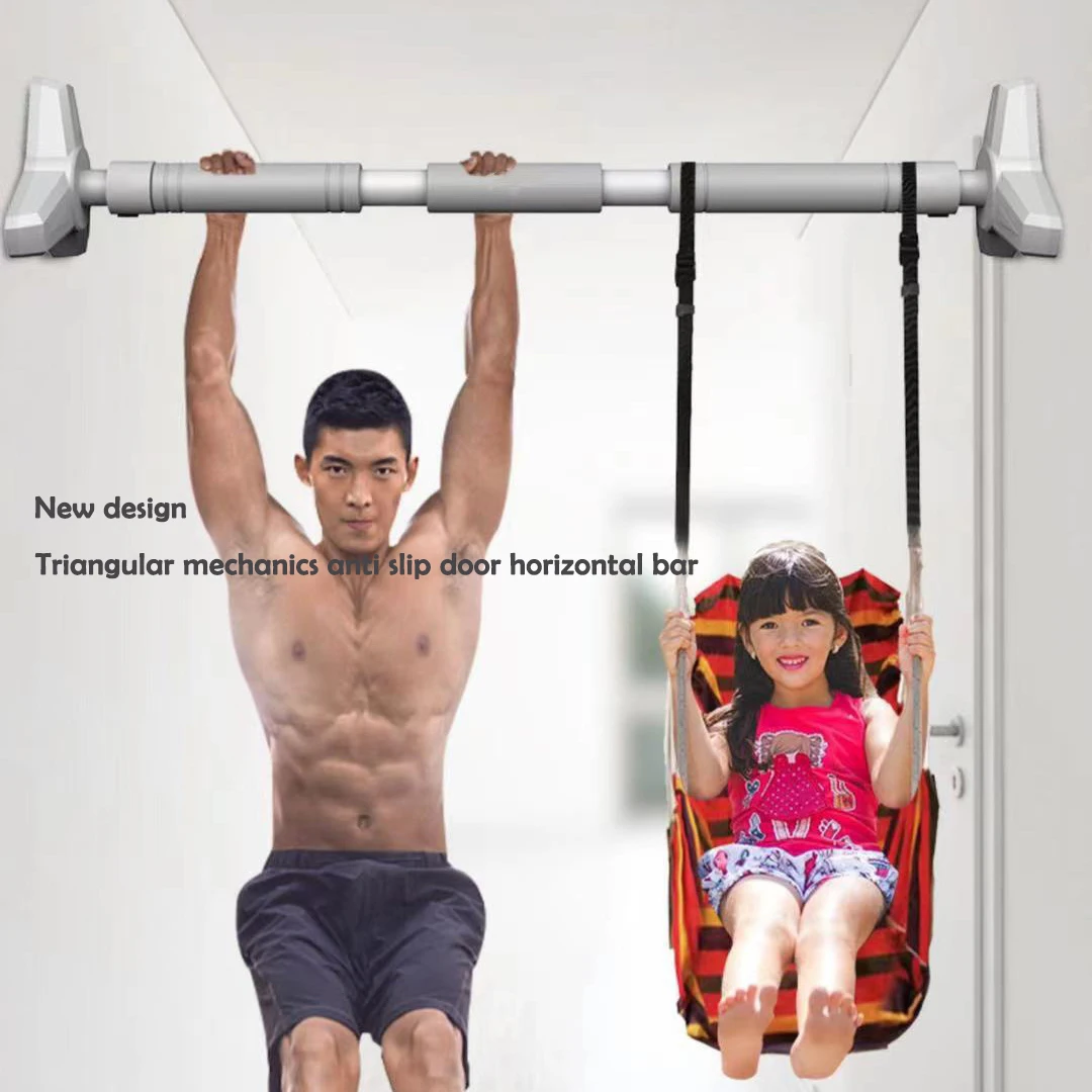 

Anti Slip Pull Up Bar for Children, Home Corridor Non-punching, Pull Up Bar, New Triangle Design Horizontal bar