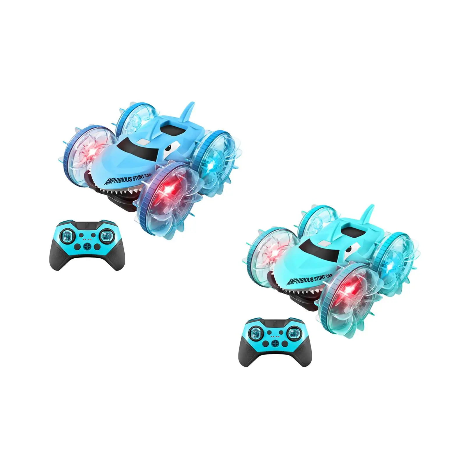 Remote Control Car Amphibious Rolling Rechargeable Sturdy Cartoon Rotating RC Car Toy for Gift Collectors Adults Boys Girls Kids