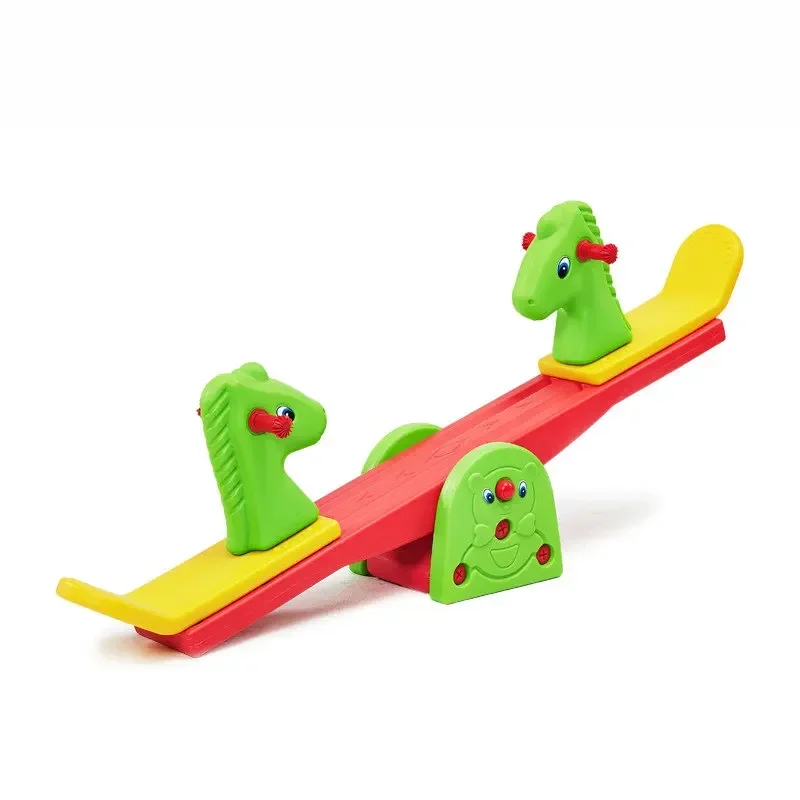 

Playground Kindergarten Cartoon animal seesaw children rocking horse double seesaw indoor sport toy kids Interactive Game