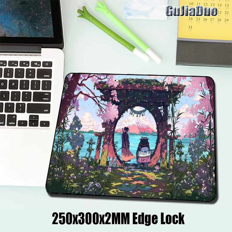 800x300 Große Fantasie Kunst Mange Maus Pad Laptop Tisch Pad Gaming Hoom Zubehör Kawaii Anime Landschaft Mousepad Schreibtisch matte Teppich