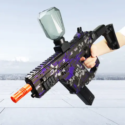 Rechargeable Vector SMG Electric Blaster - Metallic Finish - Automatic Outdoor Toy Gun for Team Battles - Great for  Holidays