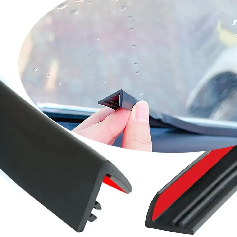 7-Shape Car Window Seal Strip Waterproof Windproof Sealing Strips Anti-Dust Soundproofing Auto Accessories