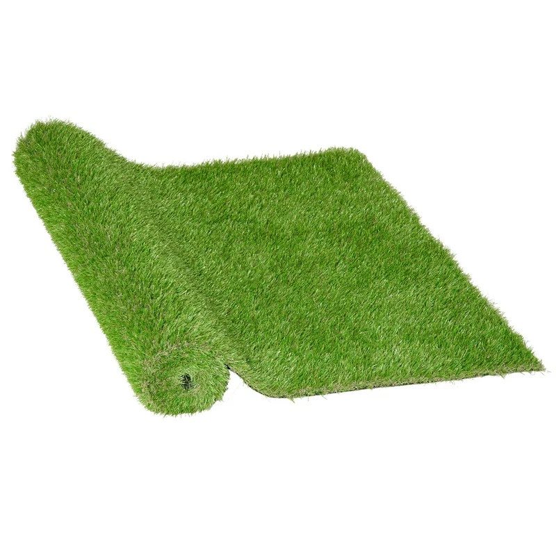 

Outsunny 10' x 3' Artificial Grass 1.25" Height UV Protected with Drainage Holes for Outdoor Use