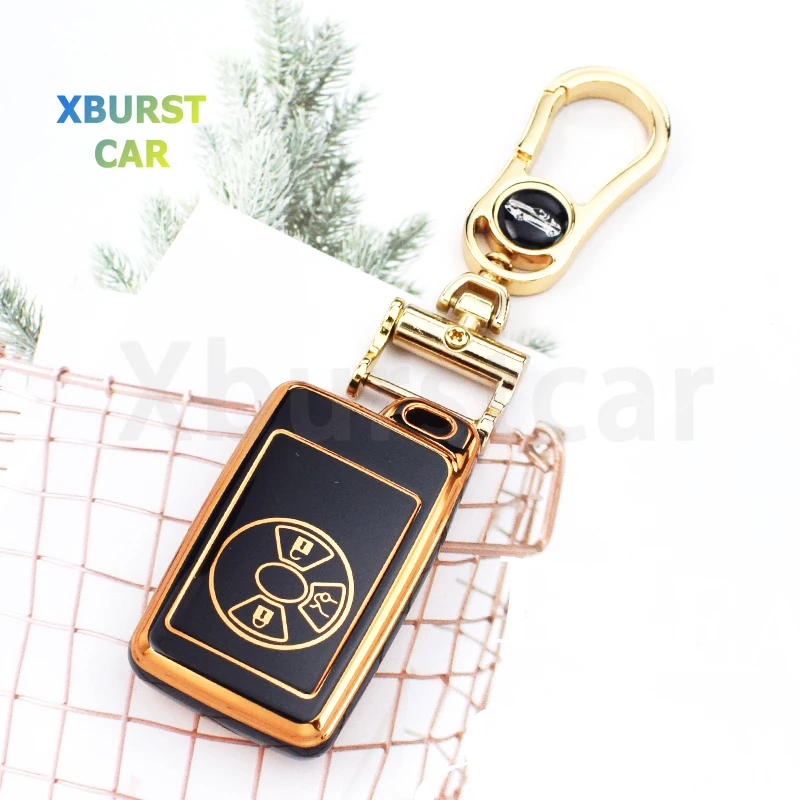 TPU Car Key Cover Case for Toyota Noah Tarago Mark X RAV4 Voxy Corolla Yaris Estima Camry Avalon Shell Fob Holder Accessories