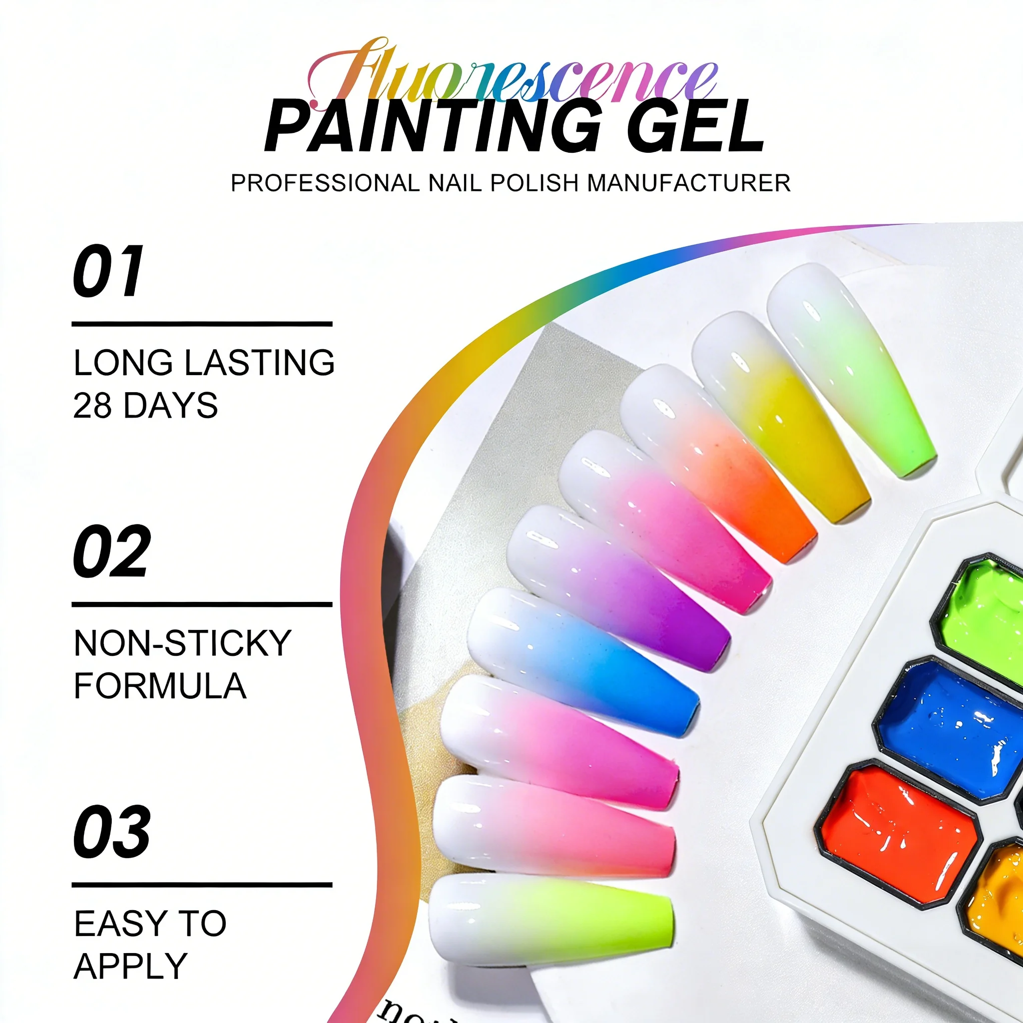 9-Color Solid Nail Polish, Pat - Nail Art Painting recension och pris