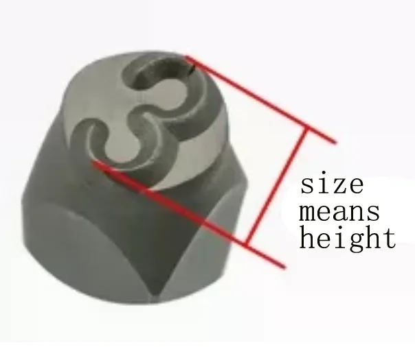2mm 2.5mm 3mm Letter number Punch Set alloy steel metal letter punch stamping set 27pcs