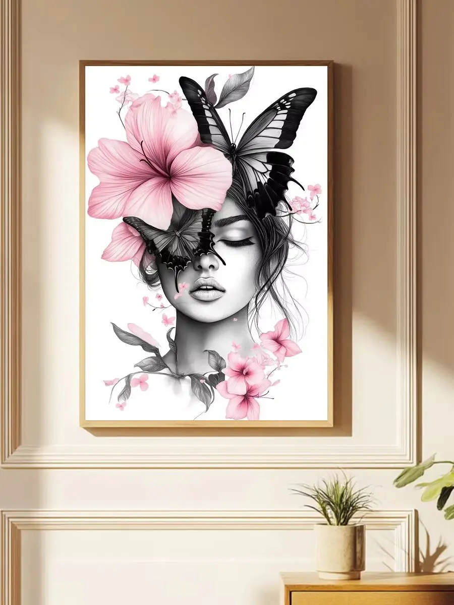 1 Stück 40x60 cm/15,7x23,6 Zoll, 11CT/14CT Kreuzstich-Set, DIY-Valentinstagsgeschenk, Stickerei-Set für Feste, Porträts – Detail 1