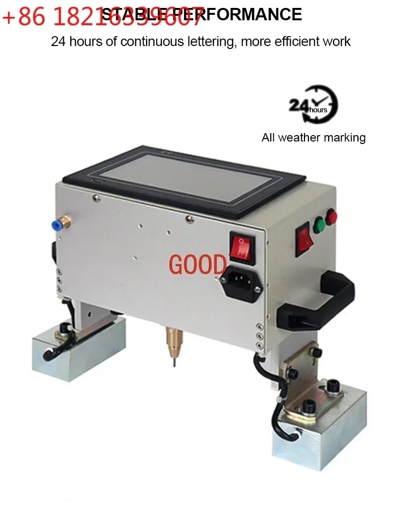 TAO Portable Engraving Hand-held Pneumatic Electric Pneumatic Marking Machine 200*20 100x30 140x20mm Touch Screen For Nameplate