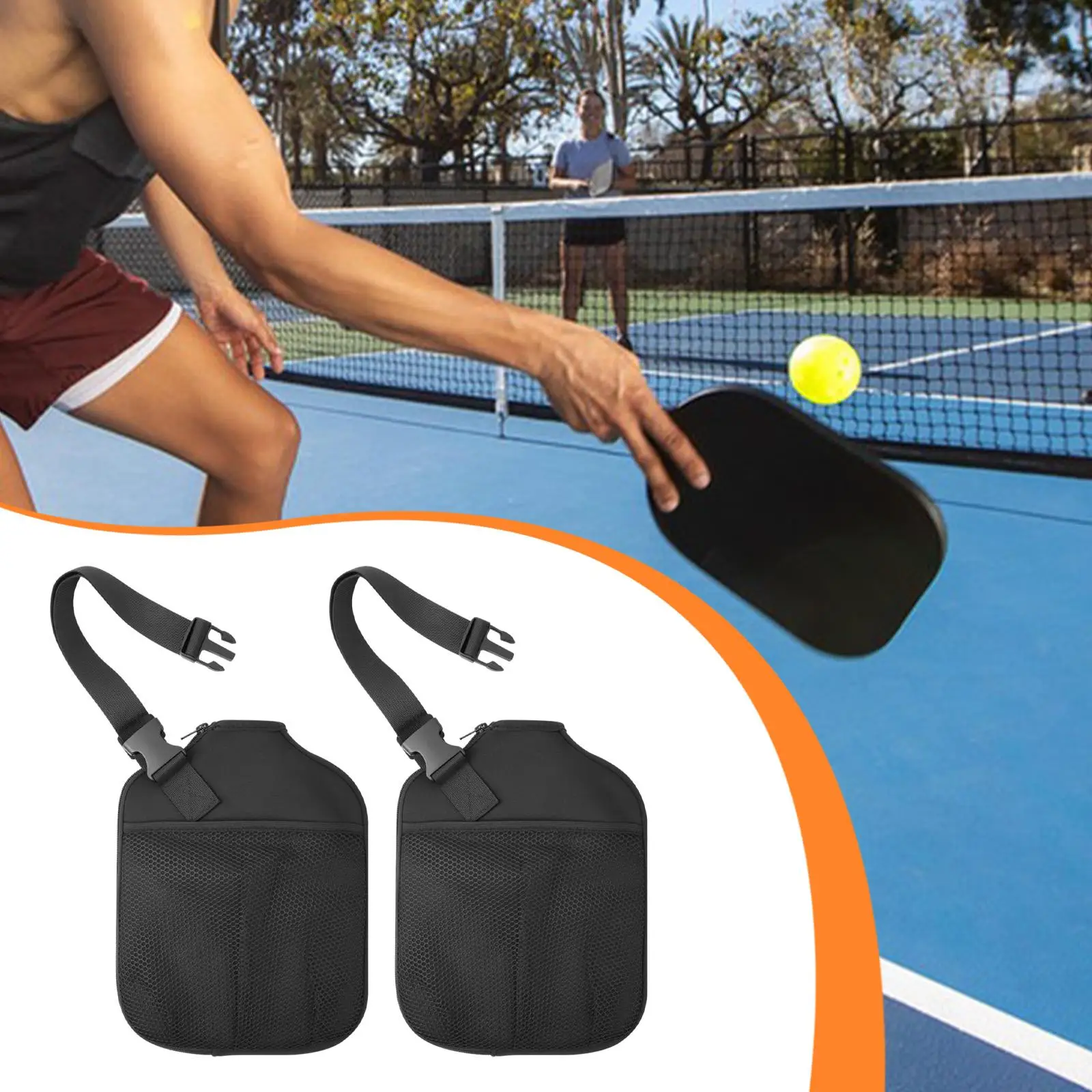 

Защитный чехол для ракетки Pickleball, водонепроницаемый чехол на голову с ремешком на ручке для удобного переноски