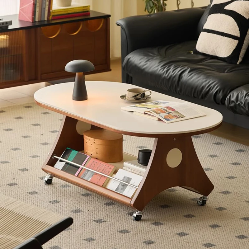 Vintage Elegant Coffee Table Exquisite Minimalist Classic Aesthetic Coffee Table Durable Sturdy Meubles De Maison Furniture Home