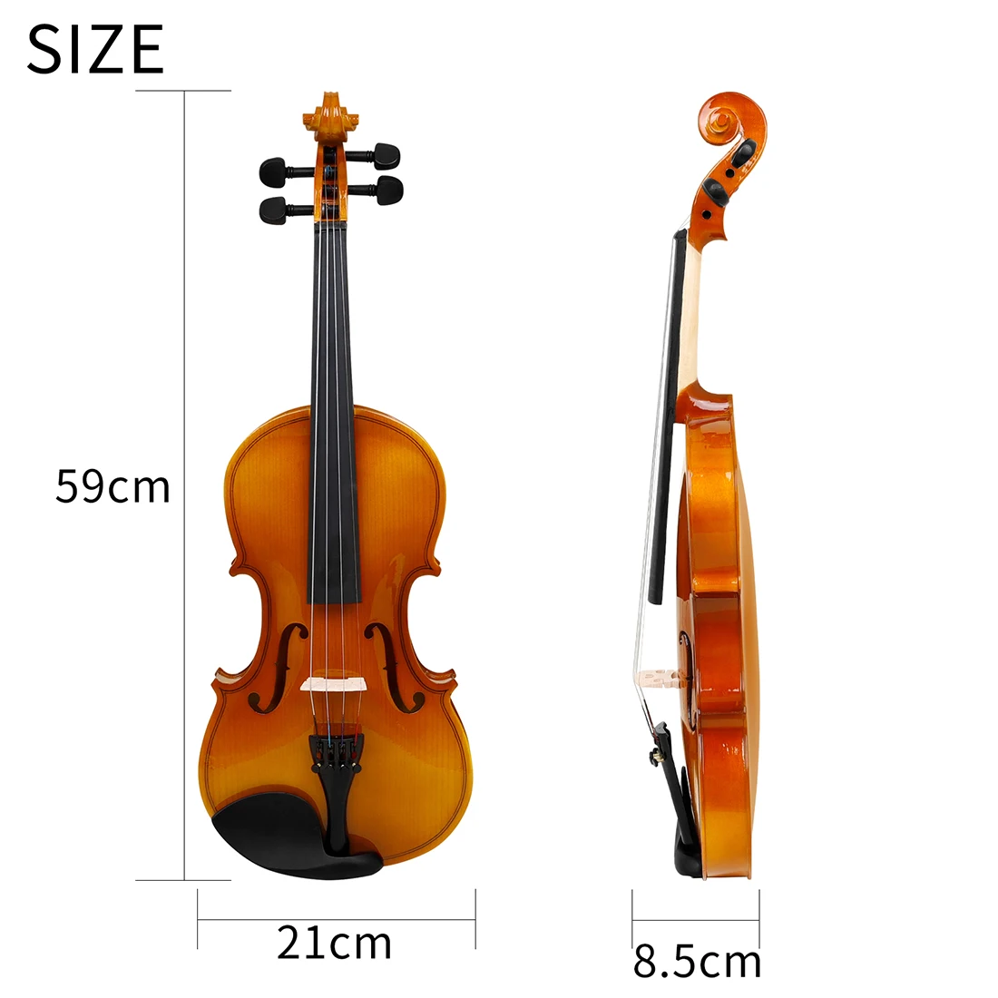 Astonvilla 4/4 Violin Spruce Acoustic Violino Natural Color Violin With Case Bow High Quality Stringed Musical Instrument