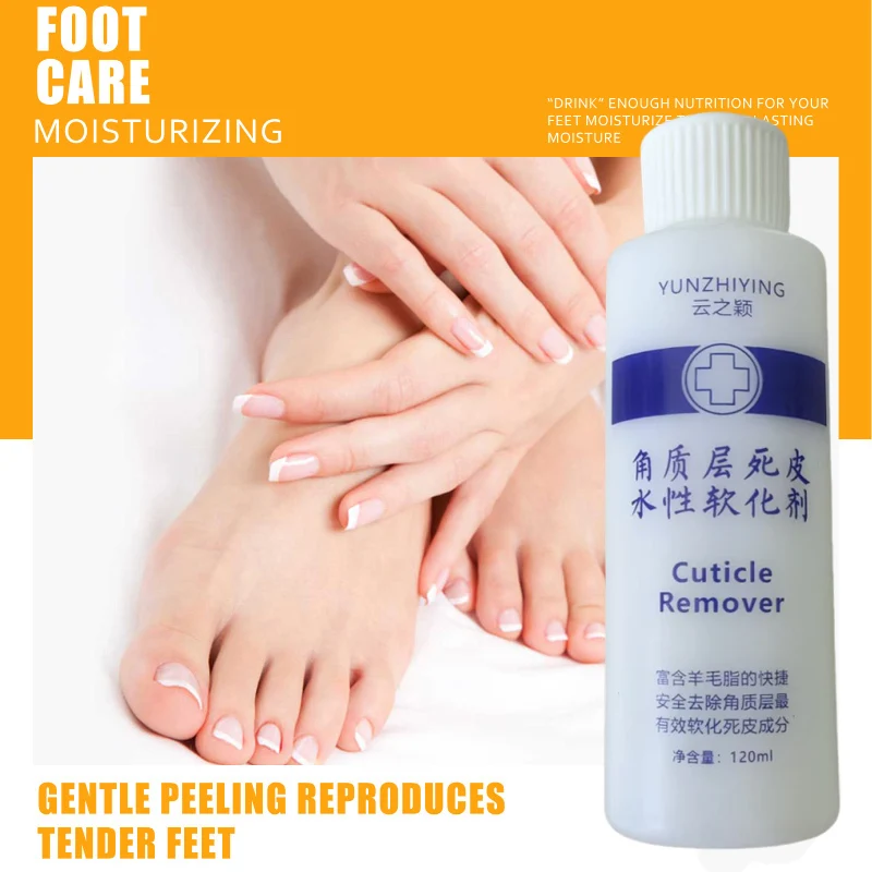 120ml pé cutícula esfoliante amaciante pé odor remover pele morta pé coceira peeling calos máscara de pé pedicure intensificador de unhas