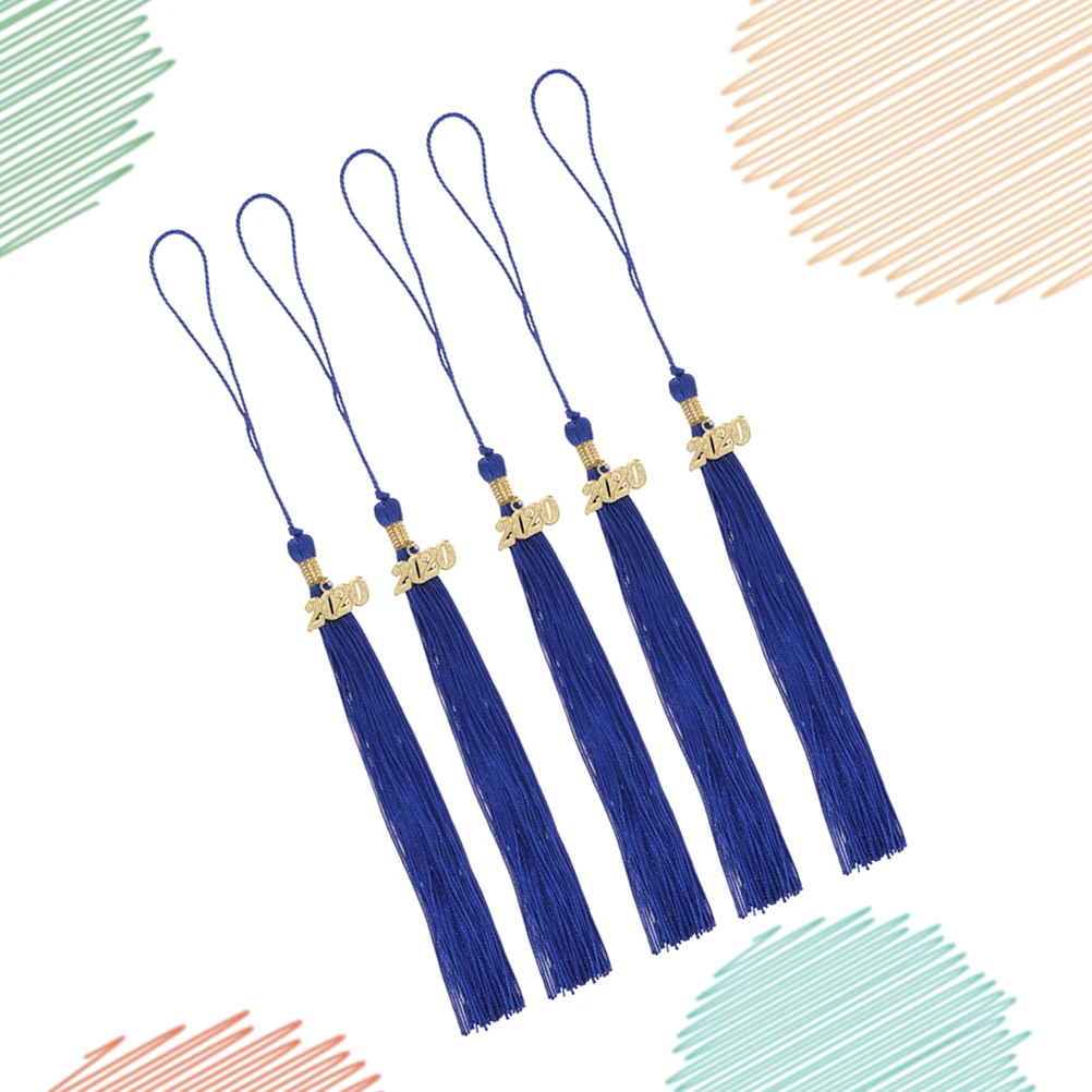 

5 Pcs Hat Hanging Spike Graduation Cap Decorations Decorate Hats Tassels