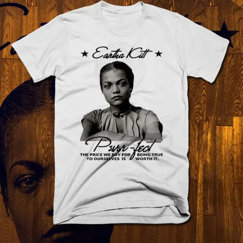 Eartha Kitt T Shirt Black History Month African Civil Rights Activist New Tee