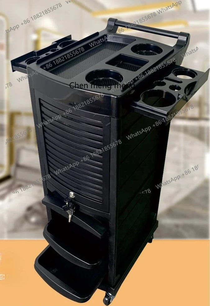 

Hair Cart Barber Shop Hair Salon Tools Multi-Purpose Portable Storage Truck