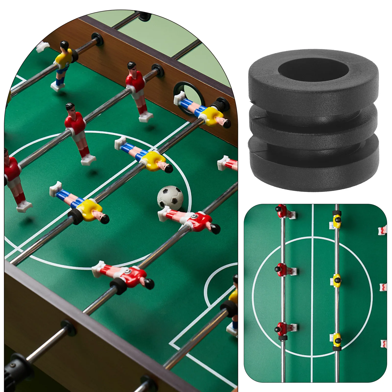 16pcs Tafelvoetbal Bumper Vervanging Plastic Ringen Voor Tafelvoetbal Duurzame Pakkingen Onderdelen Kleine Herbruikbare Wasmachine Pads Machine