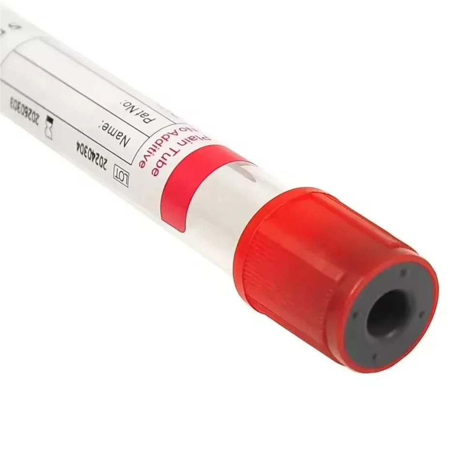 100pcs 5ml/10ml Disposable Additive Free Blood Collection Tubes Laboratory Centrifugation Serum Detection Blood Collection Tube