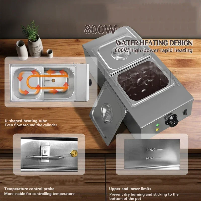 Commercial Water‑bath Chocolate Melter Electric Heating Chocolate Melting & Insulation Pot