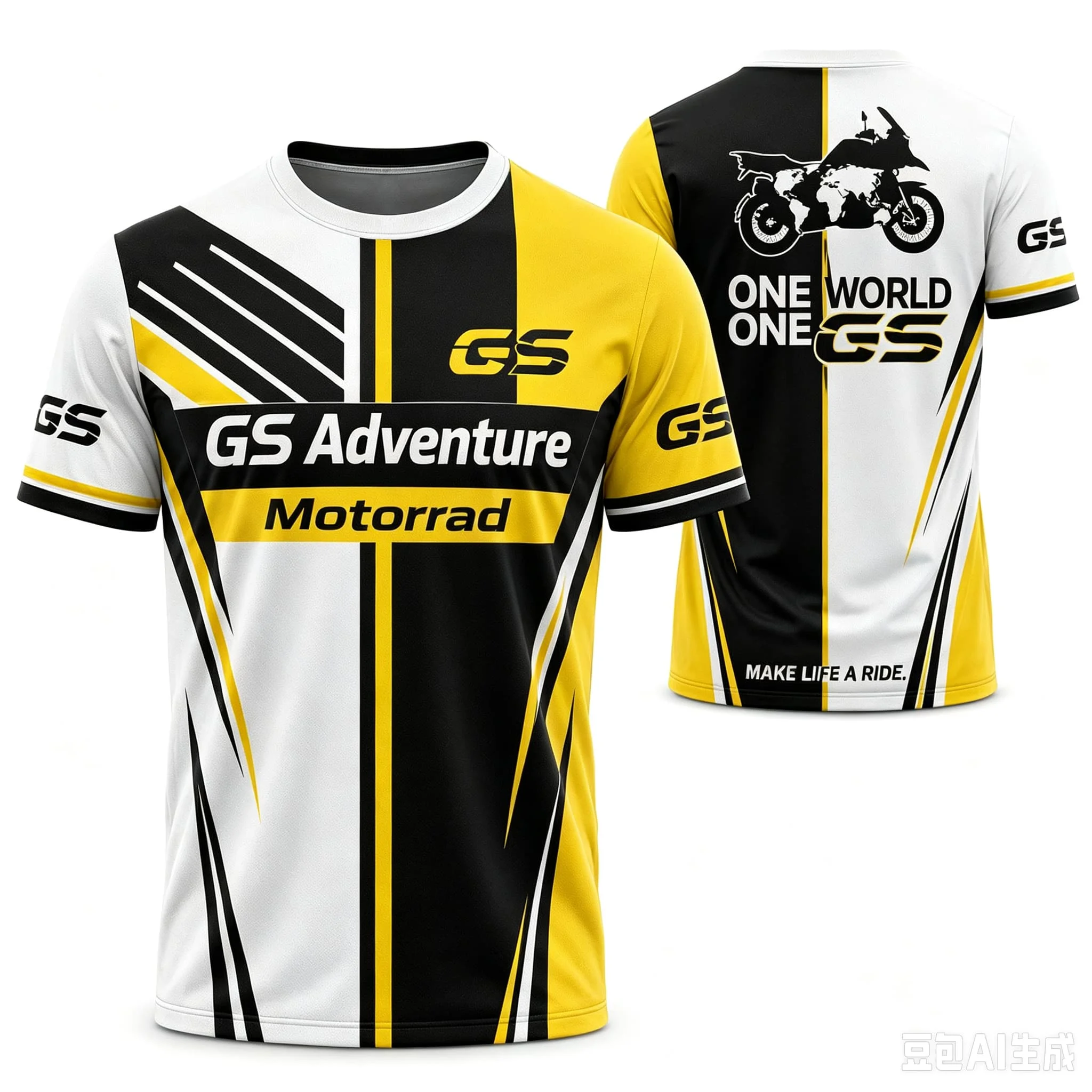 New  Motorrad Motorsport Racing T-shirt Men's Short Sleeve Breathable Tee M Performance Print Casual Motorcycle Sportswear Top