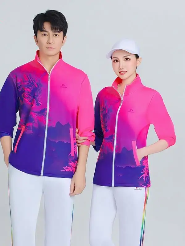 

Спортивный костюм JinGuan: комплект с длинными рукавами, быстросохнущий, дышащий, для фитнеса и танцев, женский кардиган-накидка