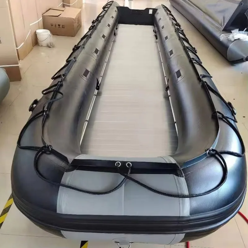 

Aluminium floor inflatable boat fishing boat for sale