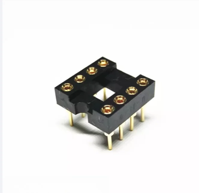 

Для разъемов Zhengling Precision 8P: полностью позолоченные круглые гнезда для ИС с 8 контактами, DIP-8, круглые выводы, для операционных усилителей, 100 шт.