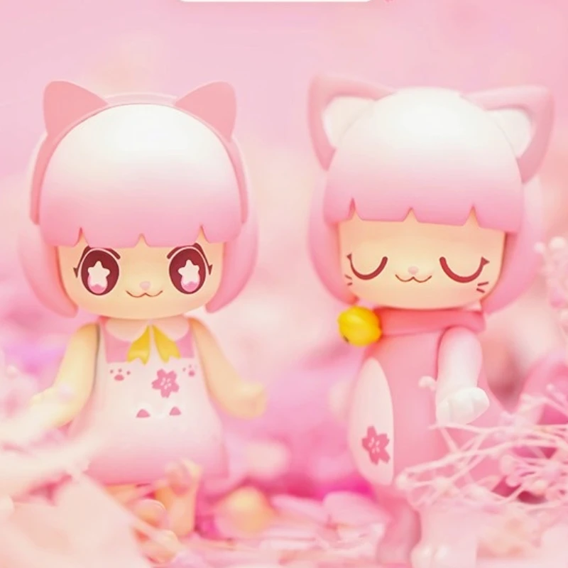 Kimmy&Miki Cherry Blossom Sakura Hanging Card Exhibition Limited Edition Figures Kawaii Doll Surprise Bag Girl Gift Kids Toy