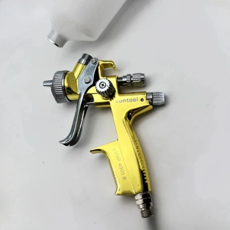 Suntool 1.3MM/1.7MM Nozzle Gold 4000B LVMP Spray Gun Air Paint Spray Guns Airbrush For Painting Car Aerograph Repair Spray Gun