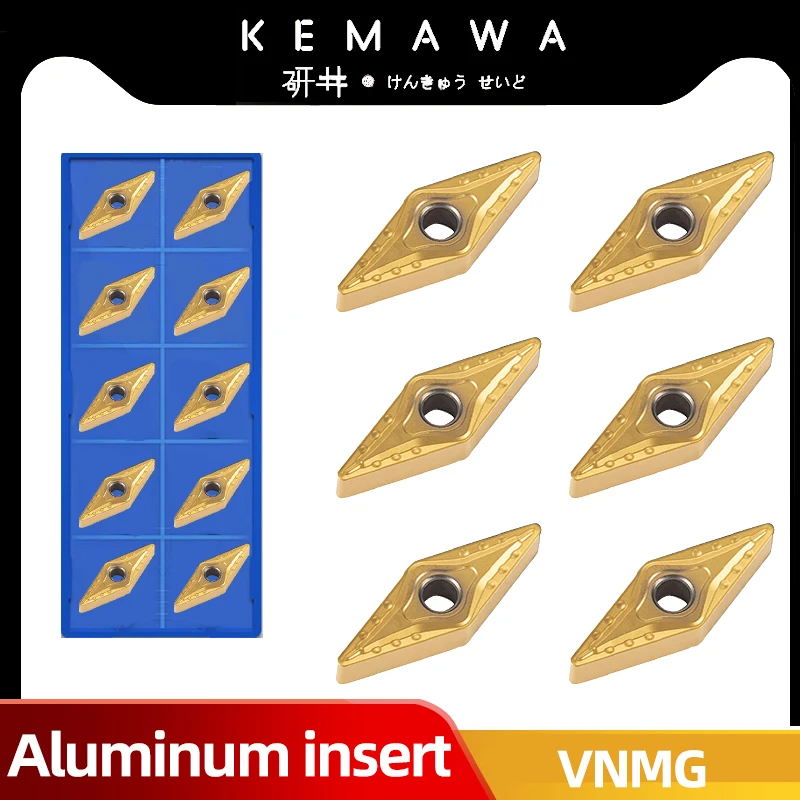 

KEMAWA Carbide Inserts External Turning Tools VNMG160408 VNMG160404 FG MS MT TS Turning Tools Ceramic Coated Insert Metal Lathe