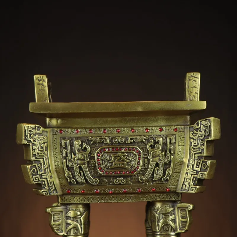 , , Square , Qianqiu, Brass Ornaments for Home and Shop, Ding Sheng