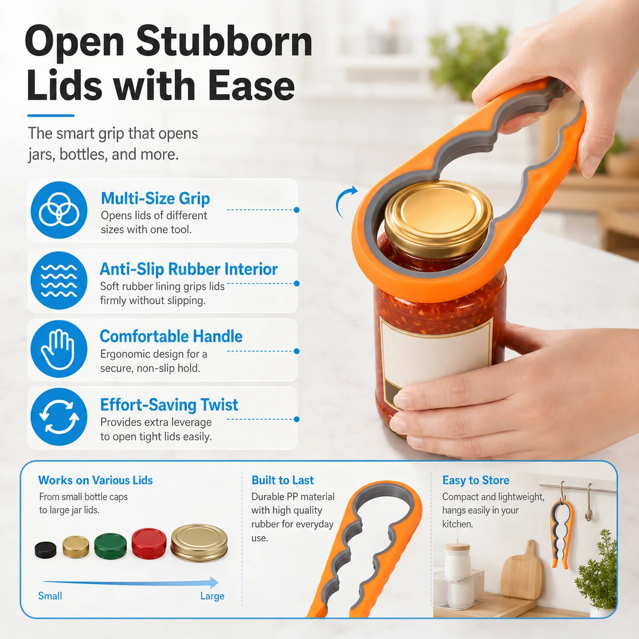 1PC Kitchen Jar Opener Multi S - đánh giá và giá Kitchen Gadgets Jar Openers