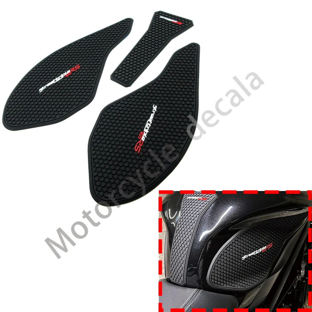 Motorcycle Fuel Tank Pads Protector Decals Gas Knee Grip Traction Pad Side Stickers For Daytona 675 R For Street Triple 765 R RS