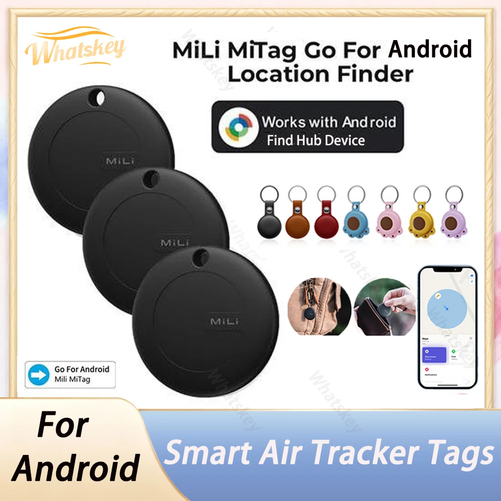 

MiLi MiTag Go Bluetooth Tracker For Android Anti-Lost Device Item Finder Intelligent Locator Work With Google Find Hub Smart GPS
