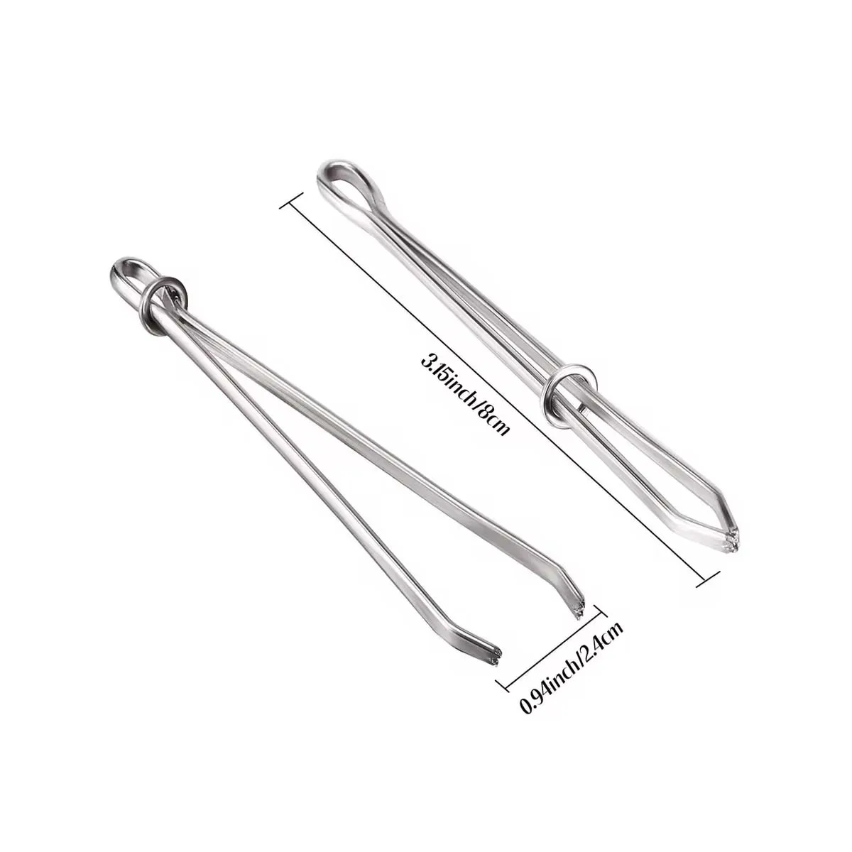 2/5Pcs Elastic Band Threader Clips Metal Wear Rope Guide Tool DIY Sewing Cross Stitch Elastic Tape Feeder