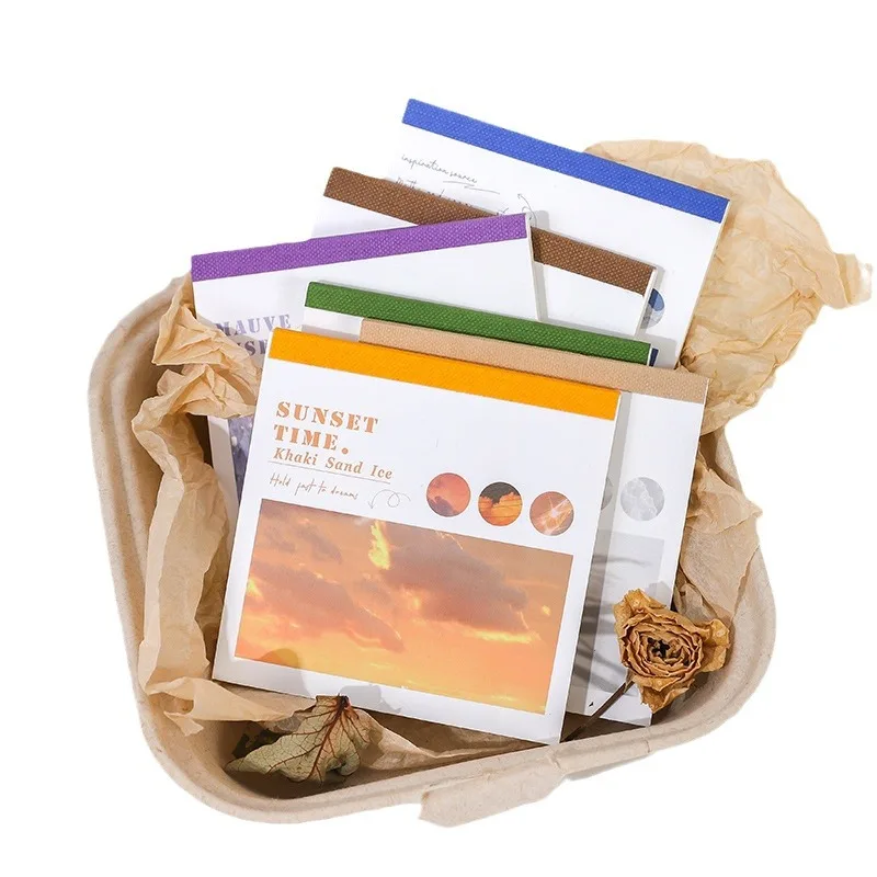 40Pcs Beautiful Scenery Sticker Pack, Mountain Lake Sunset Ocean Pattern, for Journal Scrapbooking DIY Album Gift Decor Notebook