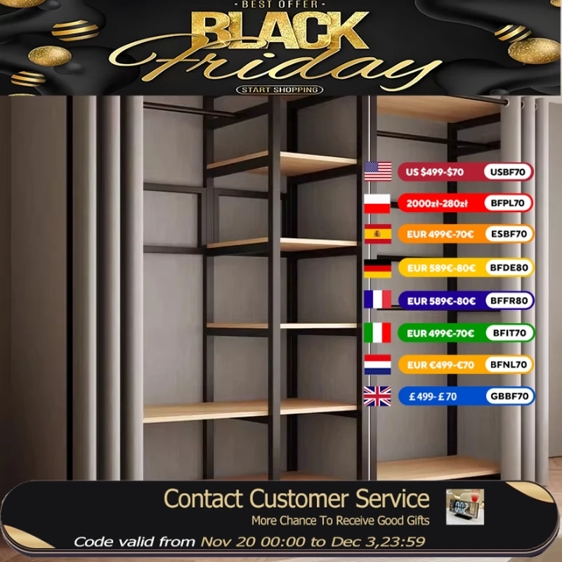 

Modular Adults Fabric Wardrobes Hanging Clothes House Storage Bedroom Closet Organizer Display Roupeiros De Quarto Furniture