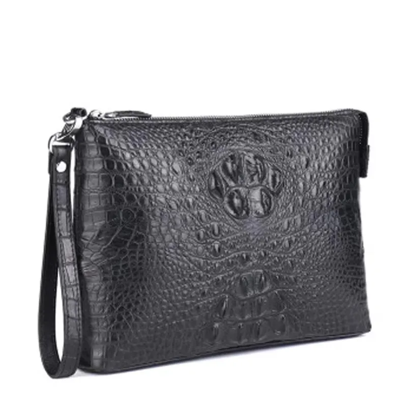 VVBrown new  crocodile bag  male clutch bag  men wallet  business large capacity  Hand caught  men bags  multi-function men bag