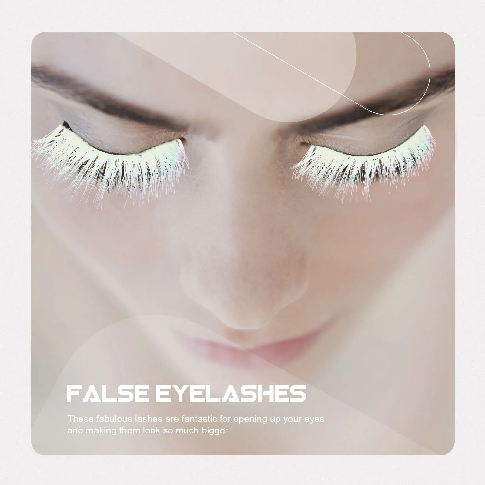 5 أزواج من الرموش الصناعية الفلورية الملونة، وصلات رموش فردية، أساسيات مكياج النساء، تصميم أنيق ومنحني مناسب للمواعدة