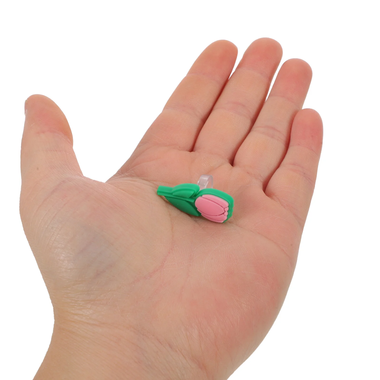 30pcs Cute Pencil Charms Pvc Pen Topper Clips Tulip Flower Huggers School Supplies Classroom Rewards Novelty Paper Clips