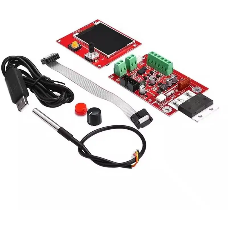 ABKW-Spot Welding Machine Controller For 18650 Battery Repair Tool Welder Pneumatic LCD Display With Temperature Sensor